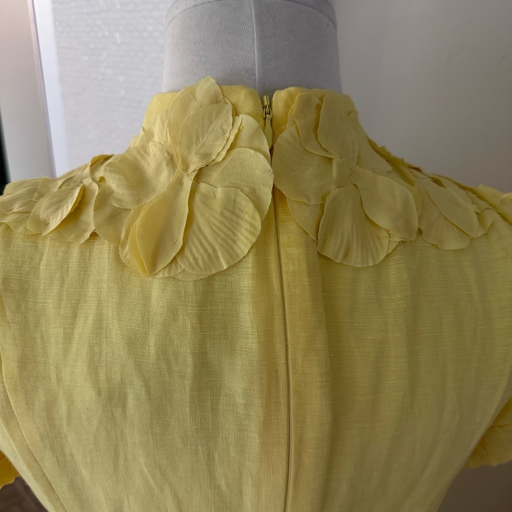 ANTONIO MELANI Yellow Floral Mini Dress - Picture 10 of 14
